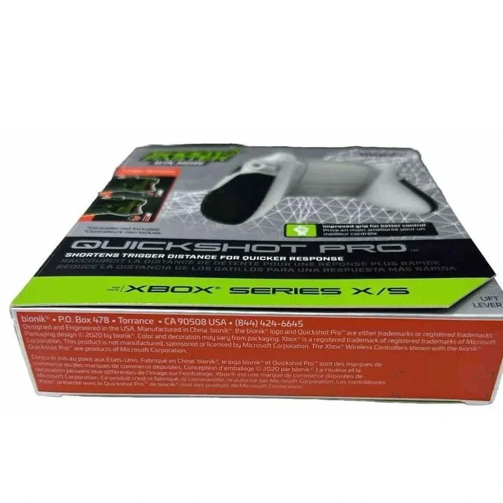 Bionik QuickShot Pro Xbox Series X/S Controller Grip Enhancer Gaming Accessory‎
